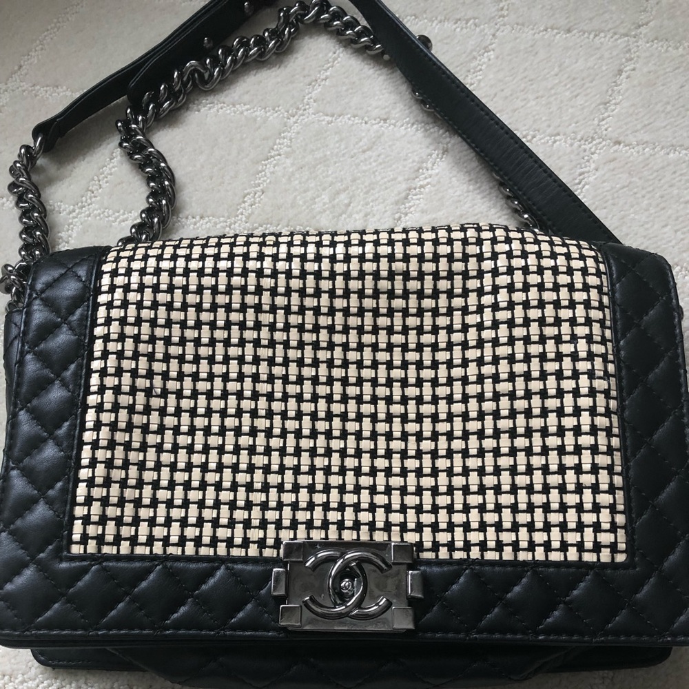 Chanel Medium Woven Boy Bag